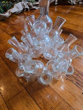 Vtg. Propagation Station 25 Vessels Stacked Cluster Glass Bud Vases 25 Vases picture