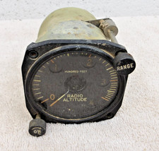 vintage World War II aircraft radio altitude indicator gauge.. picture