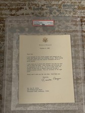 RONALD REAGAN * PSA/DNA Autograph Personal Letter SIGNED * 1989 picture