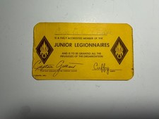 1950’s Captain Gallant Junior Legionnaires Club Card picture