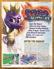 2001 Spyro Season of Ice GBA Print Ad/Poster Original Authentic Video Game Art picture