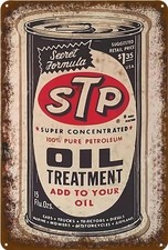 STP Oil Vintage Metal Tin Sign (8