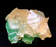 157.7g Natural Green Cubic fluorite fluorescence calcite mineral specimen/China picture