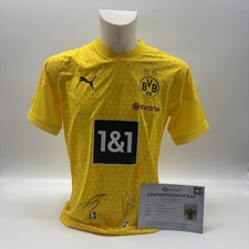 Borussia Dortmund Signed Training Shirt Emre Can & Karim Adeyemi Puma COA L picture