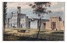 Philadelphia Pennsylvania 1848 Moyamensing Prison Horse-Drawn Standard Postcard picture