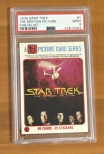 1979 Topps Star Trek: The Motion Picture Checklist #1 PSA 9 picture