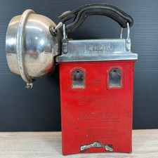 Vintage Koehler Wheat 4 Volt Battery Spotlight Firefighter Searchlight Untested picture