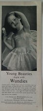 1957 young Beauties begin little girls WUNDIES SLIP vintage lingerie fashion ad picture