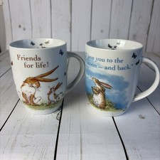 Set of 2 Konitz Coffee Mugs I Love You To The Moon & Back, Friends for Life picture