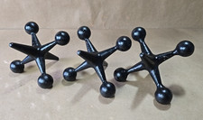 3  Cast Iron Jacks   Bill Curry Design   Heavy Door Stops or Bookends Vintage  picture