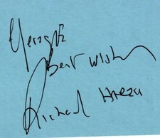 RICHARD HARRIS Autograph Signed Card w/ COA  Camelot  Harry Potter DUMBLEDORE picture