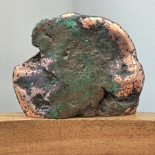Native Michigan Copper Ore Raw Specimen From The Boston Mine Weight 1186 Grams picture