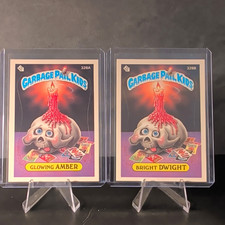 Topps Garbage Pail Kids 1987 328A/328B Glowing Amber Bright Dwight picture