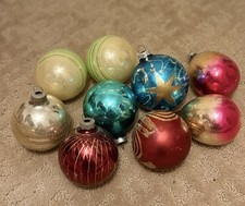Vintage MCM Christmas Ornaments Set Of 9 picture