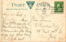 1909 Trefethen ME DPO Postmark Portland Peaks Island East End Postcard Maine picture