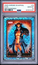 2025 Topps Chrome Marvel X-23 Mini Diamonds PSA 10 GEM MINT picture