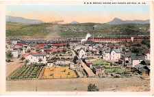 Keyser WV West Virginia Train Railroad Depot Station roundhouse Vtg Postcard G39 picture
