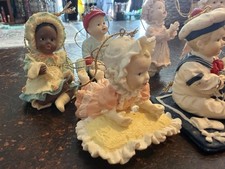 Lot of 7 Vintage 1993 Ashton-Drake Yolanda Bello Baby Ornaments Signed ADG picture