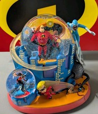 2004 Rare Disney Pixar The Incredibles Snow Globe Lights Working  picture