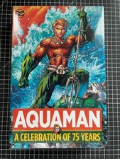 DC AQUAMAN A CELEBRATION OF 75 YEARS NEW SEALED HARDCOVER picture