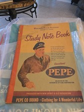Vintage Pepe Co Clothing Brand Promotional Study Note Book Denim Workwear... picture