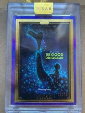 2025 Topps Pixar Gold The Good Dinosaur Wall Art Encased 12/15 picture