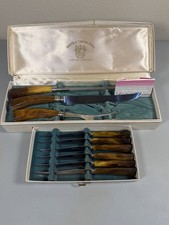 Washington Forge 9 pc. stainless Bakelite carving/steak Knife Sheffield England picture