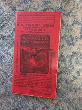 Vintage 1911-12 W.M. Welch School Supply Catelog #3 Chicago Ephemera History picture