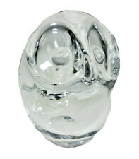 Vannes Le Châtel Crystal 4”Owl France Ashtray Candy Dish Figurine Wise Bird picture