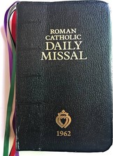 1962 Roman Catholic Daily Missal for the Traditional Latin Mass Black  picture