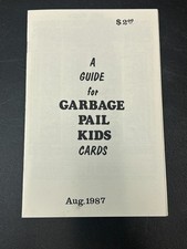 A Guide to Garbage Pail Kids Cards August 1987 Price Guide Vintage OS1 OS2 Topps picture