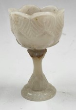 Rare Islamic mughal hand embossed jade stone Wine Cup  Depecting floral works picture