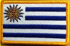 URUGUAY Flag Patch W/ VELCRO® Brand fastener Military  Police Tactical Emblem  picture