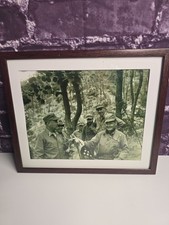 Chesty Puller General Cates USMC Korean War Framed Photo Print Seoul Flag 8x10 picture