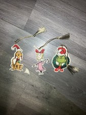 The Grinch Dr. Seuss LENOX - The Grinch - Max - Cindy Lou Who - Ornament Set picture