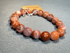 9.9mm Natural Eye Baoshan South Red Agate Bracelet/Buddhist wisdom and peace picture