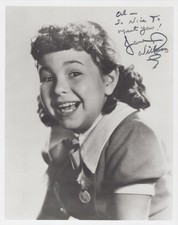 Jane Withers Child Star Signed 1930s Classic Hollywood - Hand Signed Photo picture