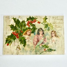 1907 Antique Loving Christmas Wishes Postcard picture