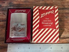 Vintage 50s Zippo RH Fulton Co Pipe Liners Lubbock Texas Advertising Lighter NOS picture