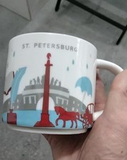 Starbucks St. Petersburg Russia Cityscape Ceramic Coffee Mug Travel Souvenir Cup picture
