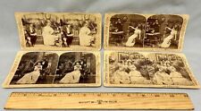 Antique 1897-1900 Underwood & Underwood Stereoscope Viewer Cards (4) picture