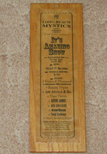 Long Beach Mystics Last Great Amazing Show 1996 Ballys magic ad flyer card picture