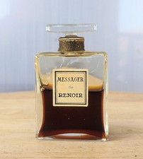 RARE VINTAGE MESSAGER DE RENOIR PERFUME BOTTLE PARIS FRANCE picture