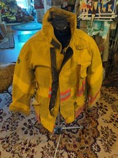 Vintage Retired Firefighter Turnout JACKET FIRE COAT USED *SHELL ONLY* 44x29