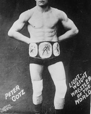 Vintage 1910 Lightweight Wrestler Portrait 8x10 Photo Reprint picture