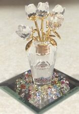 Swarovski Five Rose Vase Falcon With Multicolored Crystals, No Box picture