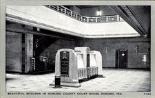Kokomo IN Court House Rotunda c1940s-50s Vintage Postcard picture