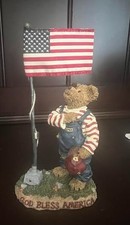 Boyds Bearstone Sammy Bearamerican ... I Pledge Allegiance 1E NIB picture