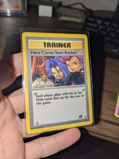 Here Comes Team Rocket 71/82 Trainer Team Rocket Rare Non Holo Pokemon Card PSA picture