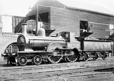 Old Train Photo North Eastern Railway Locomotive 1884 picture